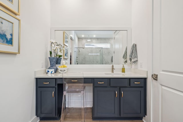 282 W Lafayette Rd, Inlet Beach, FL 32461 - full bathroom with a marble finish shower and vanity