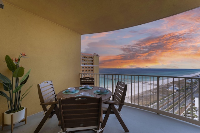 15928 Front Beach Rd # 32003, Panama City Beach, FL 32413 - balcony with view of water and beach