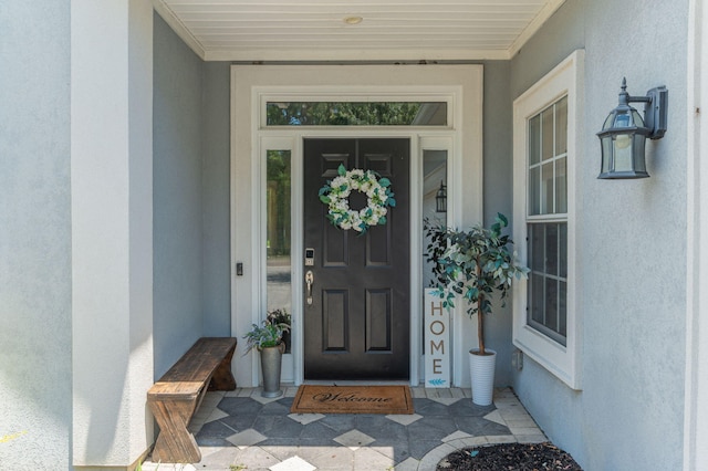 4467 Turnberry Pl, Niceville, FL 32578 - view of exterior entry with stucco siding