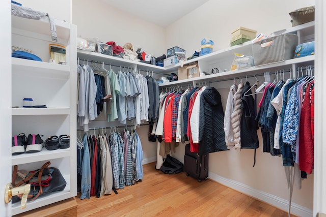 23 Paradise Point Rd, Shalimar, FL 32579 - spacious closet featuring wood finished floors