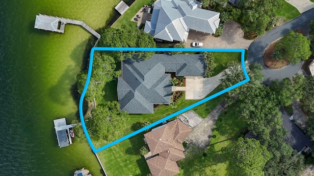 23 Paradise Point Rd, Shalimar, FL 32579 - view of property location featuring property parcel outlined