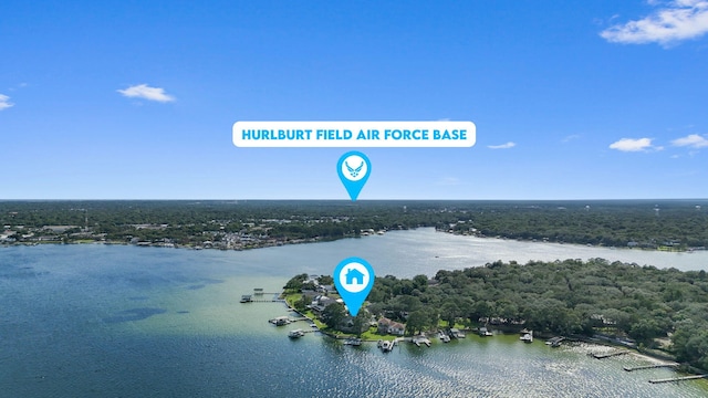 23 Paradise Point Rd, Shalimar, FL 32579 - drone / aerial view of a large body of water