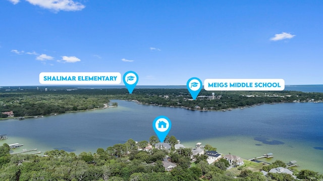 23 Paradise Point Rd, Shalimar, FL 32579 - drone / aerial view of a large body of water