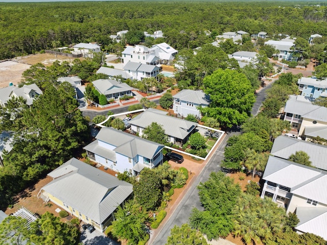 300 Cassine Garden Cir, Santa Rosa Beach, FL 32459 - aerial view of residential area with a heavily wooded area