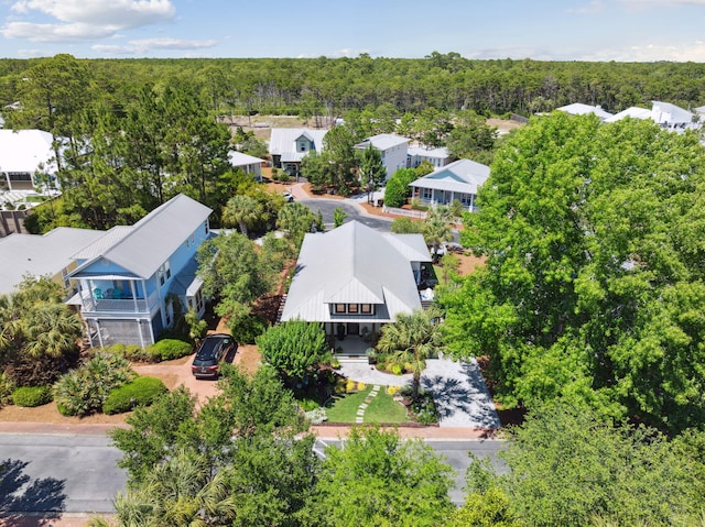 300 Cassine Garden Cir, Santa Rosa Beach, FL 32459 - aerial view of residential area featuring a heavily wooded area