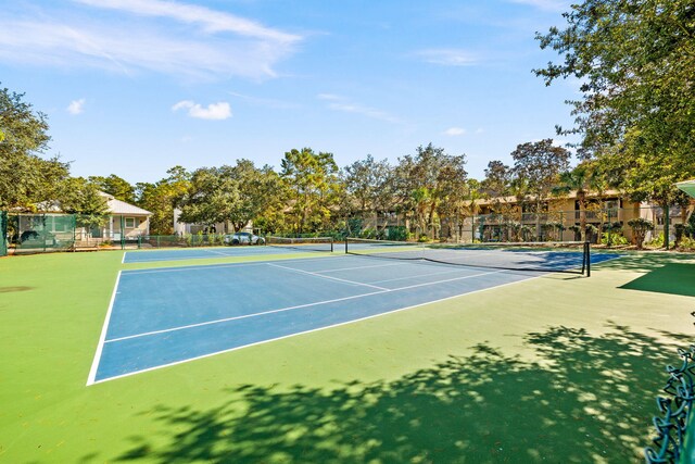 300 Cassine Garden Cir, Santa Rosa Beach, FL 32459 - view of tennis court featuring community basketball court
