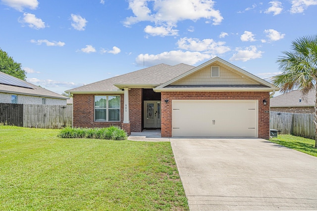 801 Playground Rd, Fort Walton Beach, FL 32547 - view of front of house featuring an attached garage, concrete driveway, brick siding, and roof with shingles
