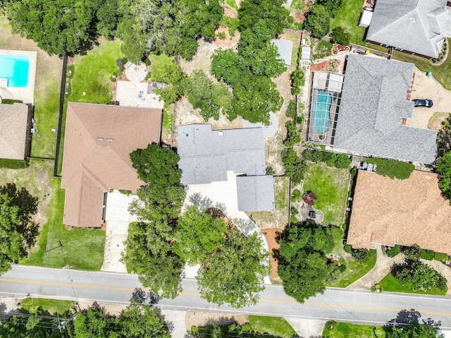112 Meigs Dr, Shalimar, FL 32579 - aerial view of property and surrounding area with nearby suburban area and a pool area