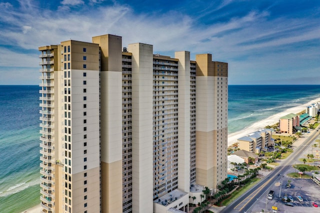 16819 Front Beach Rd Unit 2300, Panama City Beach, FL 32413 - view of building exterior with view of water and beach