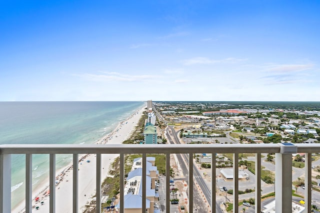 16819 Front Beach Rd Unit 2300, Panama City Beach, FL 32413 - balcony featuring view of water and beach