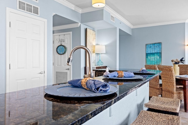 16819 Front Beach Rd Unit 2300, Panama City Beach, FL 32413 - bathroom featuring crown molding