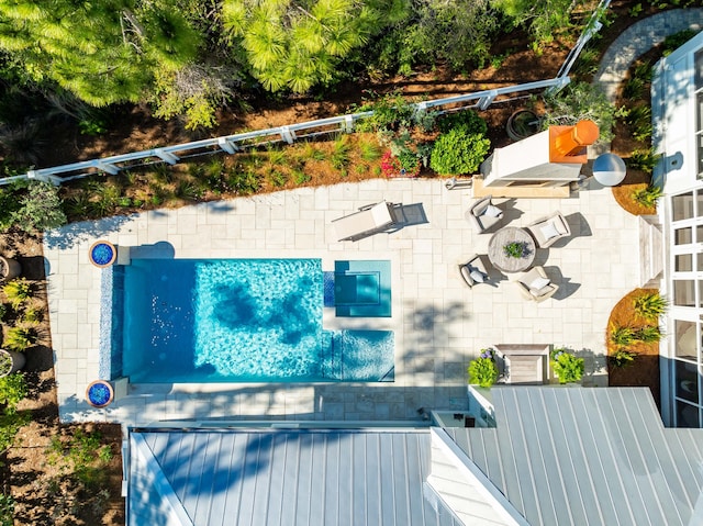 667 E Royal Fern Way, Santa Rosa Beach, FL 32459 - aerial view of a pool