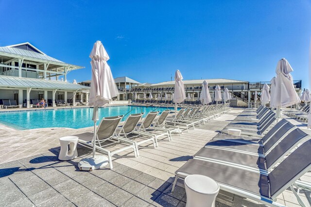 667 E Royal Fern Way, Santa Rosa Beach, FL 32459 - community pool featuring a patio
