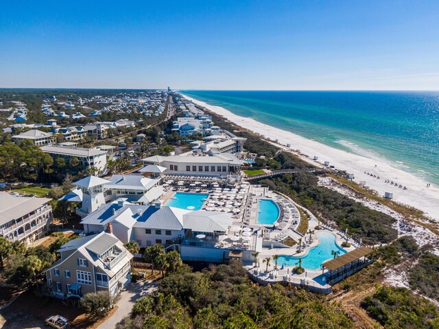 667 E Royal Fern Way, Santa Rosa Beach, FL 32459 - aerial view of a pool and waterfront with a beach