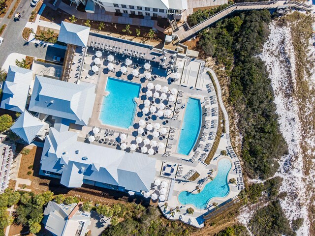 667 E Royal Fern Way, Santa Rosa Beach, FL 32459 - drone / aerial view of a pool
