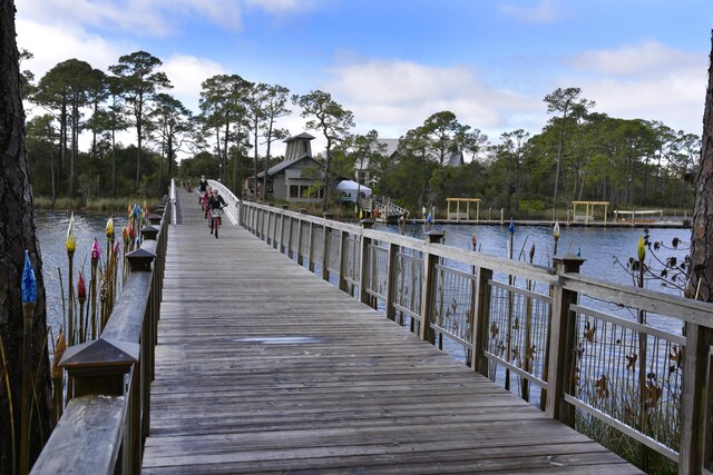 667 E Royal Fern Way, Santa Rosa Beach, FL 32459 - dock area featuring a water view