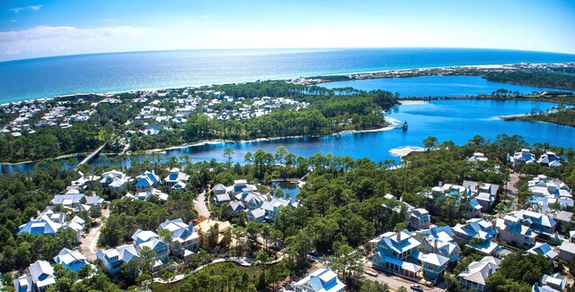 667 E Royal Fern Way, Santa Rosa Beach, FL 32459 - aerial overview of property's location featuring a nearby body of water and nearby suburban area