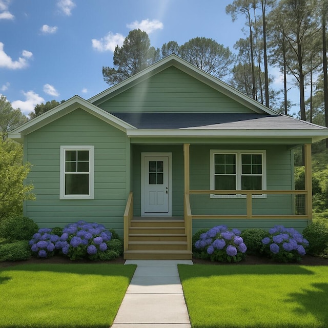 298 S 2nd St, Santa Rosa Beach, FL 32459 - bungalow with covered porch and a front yard