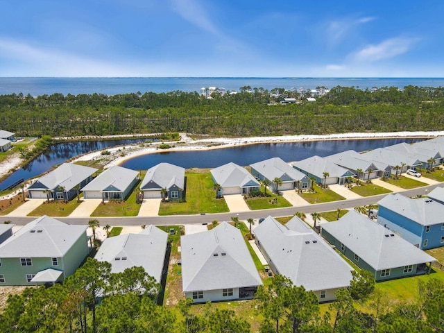 718 Backwater Rd, Port St Joe, FL 32456 - aerial perspective of suburban area with a nearby body of water