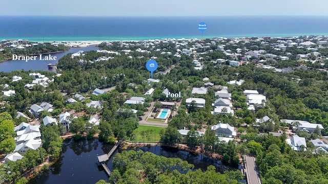 51 W Okeechobee, Santa Rosa Beach, FL 32459 - aerial view of residential area with a large body of water