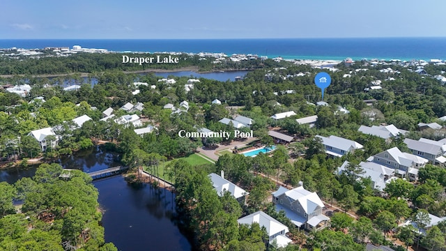 51 W Okeechobee, Santa Rosa Beach, FL 32459 - aerial perspective of suburban area with a nearby body of water