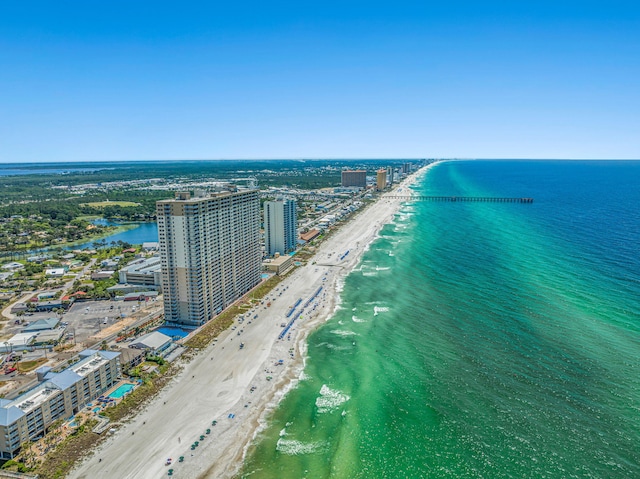 16819 Front Beach Rd Unit 2116, Panama City Beach, FL 32413 - view of urban area featuring waterfront with a beach