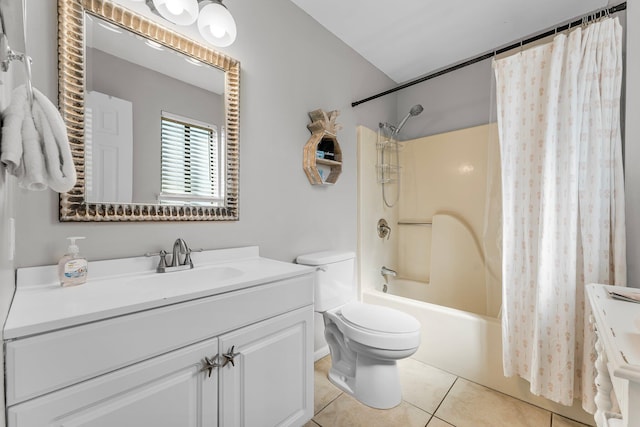 3755 Scenic Highway 98 Unit 1203, Destin, FL 32541 - bathroom with vanity, tile patterned floors, toilet, and shower / tub combo