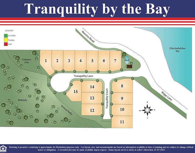 74 Tranquility Ln, Santa Rosa Beach, FL 32459 - map showing property parcels