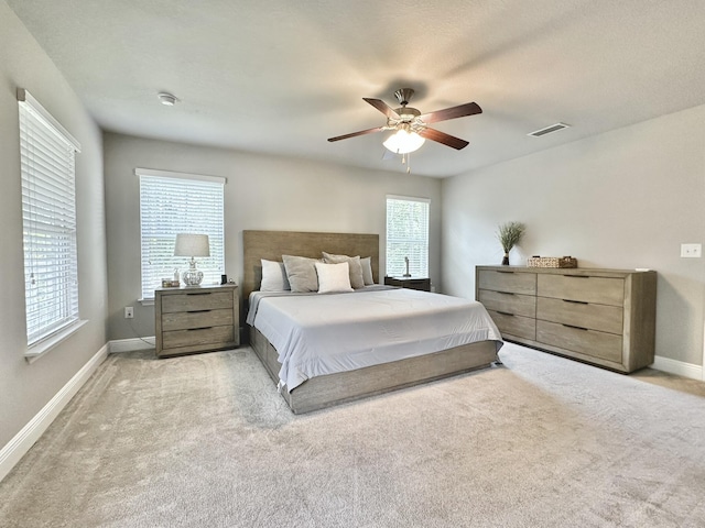 74 Tranquility Ln, Santa Rosa Beach, FL 32459 - bedroom featuring light colored carpet and a ceiling fan