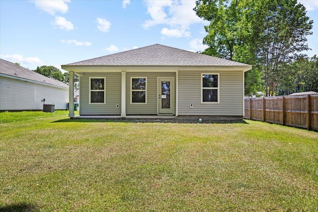3158 Chestnut St, Crestview, FL 32539 - back of property with covered porch and cooling unit