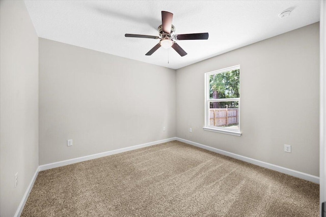 3158 Chestnut St, Crestview, FL 32539 - unfurnished room with carpet floors, a ceiling fan, baseboards, and a smoke detector