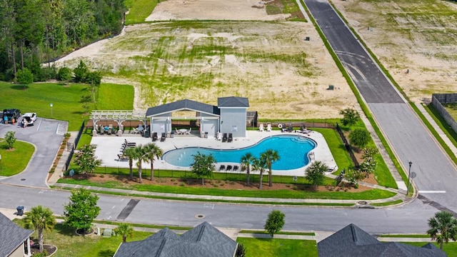 809 Whispering Creek Ave, Freeport, FL 32439 - bird's eye view of a pool area