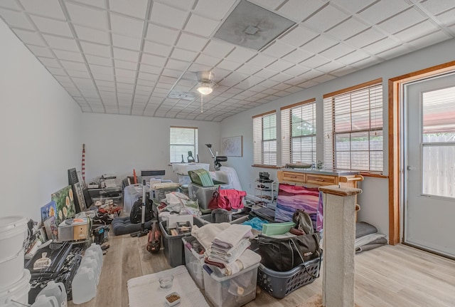 3892 Belmar Pl, Chipley, FL 32428 - misc room with wood finished floors and a ceiling fan