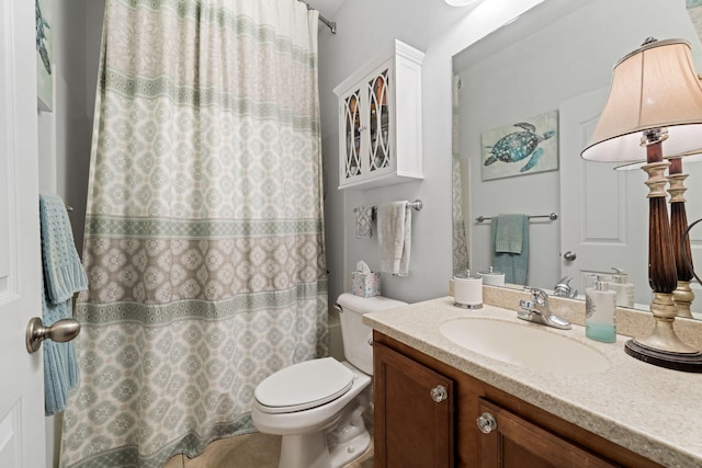 53 Concert Ct, Freeport, FL 32439 - full bath with vanity, toilet, and a shower with shower curtain