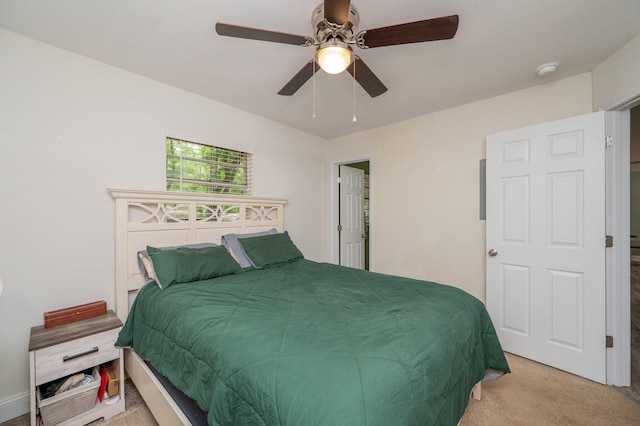544 Purl Adams Ave, Crestview, FL 32539 - bedroom featuring light colored carpet and a ceiling fan