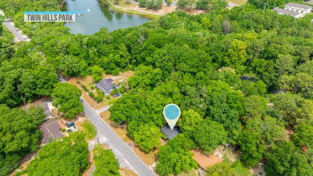 544 Purl Adams Ave, Crestview, FL 32539 - bird's eye view of a large body of water and a forest