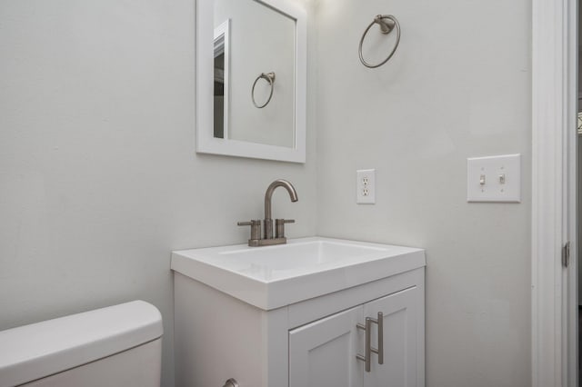 2129 Hillary Ln, Navarre, FL 32566 - half bathroom featuring vanity and toilet