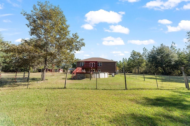 4555 Wolf Track Rdg Unit 6.44Ac, Crestview, FL 32539 - view of yard with a wooden deck
