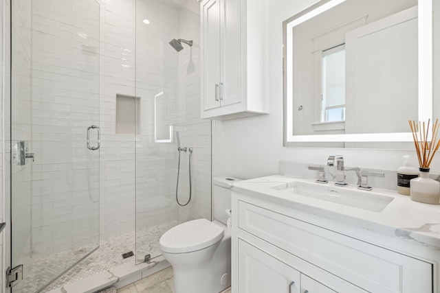 323 Pompano St, Inlet Beach, FL 32461 - bathroom with toilet, vanity, and a shower stall