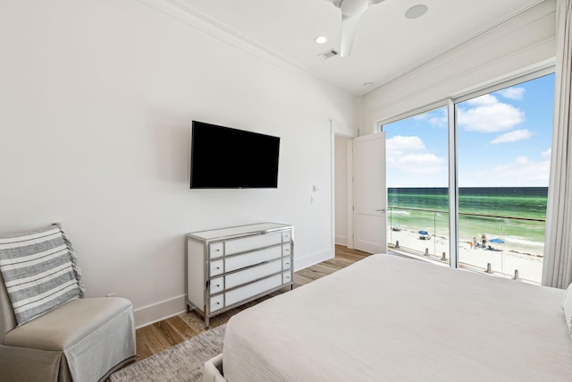 323 Pompano St, Inlet Beach, FL 32461 - bedroom featuring light wood-style flooring and baseboards