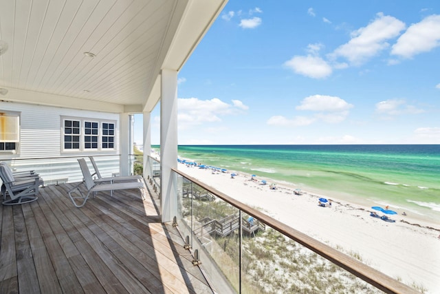 323 Pompano St, Inlet Beach, FL 32461 - balcony featuring view of water and beach