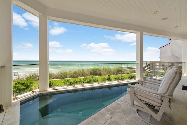 323 Pompano St, Inlet Beach, FL 32461 - outdoor pool featuring view of water and beach