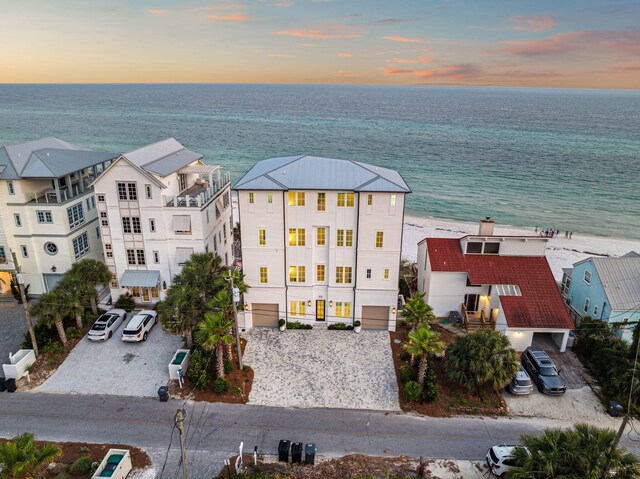 323 Pompano St, Inlet Beach, FL 32461 - aerial view at dusk of a water view