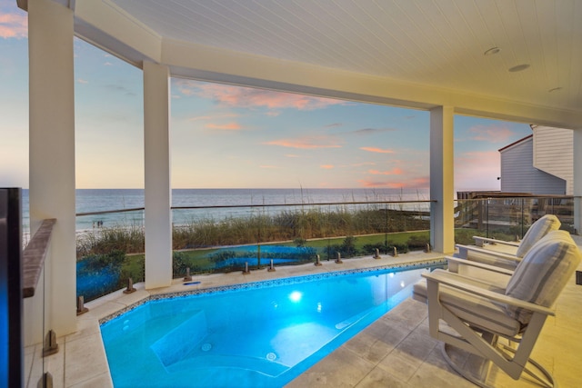 323 Pompano St, Inlet Beach, FL 32461 - outdoor pool featuring a water view
