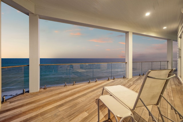 323 Pompano St, Inlet Beach, FL 32461 - wooden deck featuring a water view