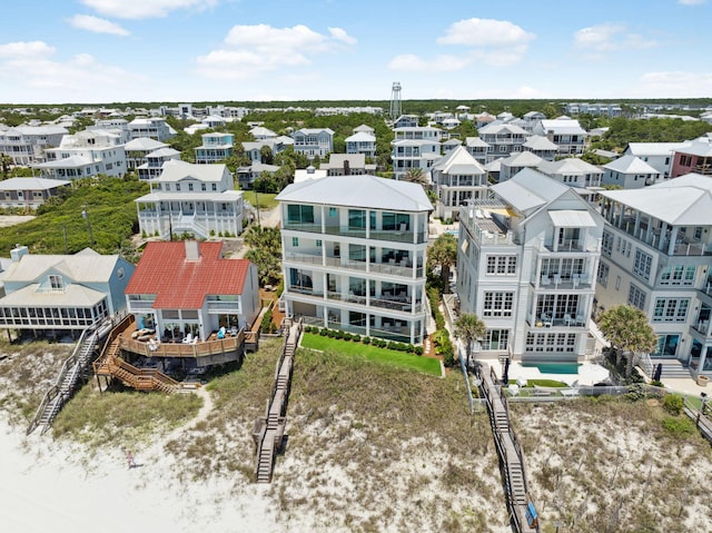 323 Pompano St, Inlet Beach, FL 32461 - aerial perspective of suburban area with a pool