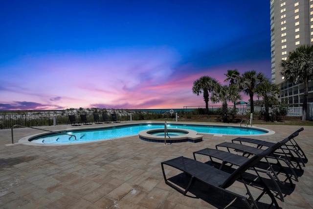 134 Norwood Dr Unit Ph1, Miramar Beach, FL 32550 - view of swimming pool featuring a patio and a pool with connected hot tub