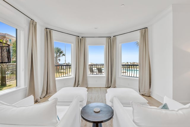 134 Norwood Dr Unit Ph1, Miramar Beach, FL 32550 - sitting room featuring healthy amount of natural light and light wood-type flooring
