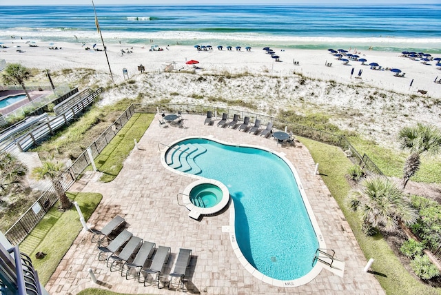 134 Norwood Dr Unit Ph1, Miramar Beach, FL 32550 - view of swimming pool featuring view of water and beach