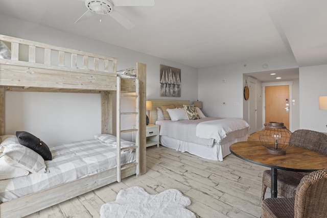 9800 Grand Sandestin Blvd Unit 5602/5604, Sandestin, FL 32550 - bedroom with wood finished floors and recessed lighting